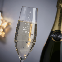 Personalised champagne flute