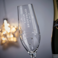 Personalised champagne flute