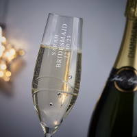 Personalised champagne flute