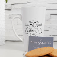 personalised Vintage Gent Tall Latte Mug