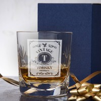 Vintage Whisky Label Tumbler