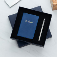 personalised Waterman Notebook & Pen Gift Set