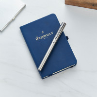 personalised Waterman Notebook & Pen Gift Set