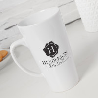 personalised Wax Seal Tall Latte Mug