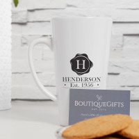 personalised Wax Seal Tall Latte Mug