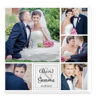 personalised 12x12" Wedding Collage Canvas