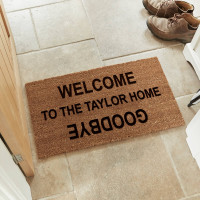 personalised welcome doormat