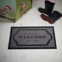 personalised family name doormat