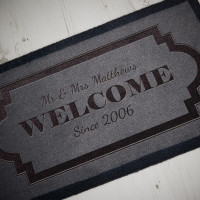 personalised family name doormat