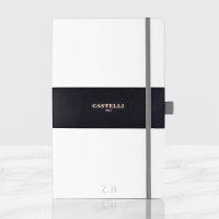 Personalised White Castelli notebook
