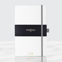 Personalised White Castelli notebook