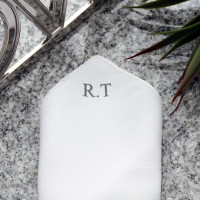 personalised Monogram Pocket Square