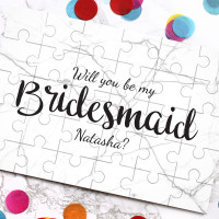 personalised Be My Bridesmaid Jigsaw Puzzle