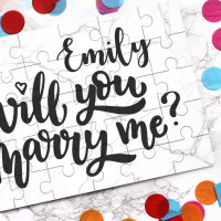 personalised Will You Marry Me Jigsaw Puzzle