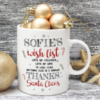 personalised christmas durham mug