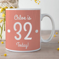 personalised Woman Age Photo Durham Mug