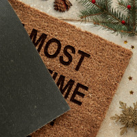 personalised Wonderful Time Of The Year Coir Doormat