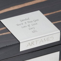 personalised Wood Cufflink Box