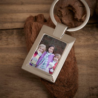 Personalised Kids Photo Upload Metal Keyring