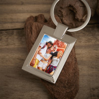 Personalised Friend Photo Upload Metal Keyring