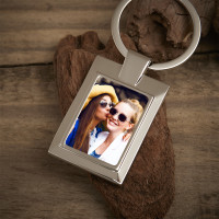 Personalised Friend Photo Upload Metal Keyring
