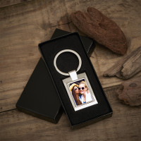 Personalised Friend Photo Upload Metal Keyring
