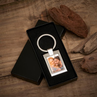 Personalised Husband Photo Upload Metal Keyring