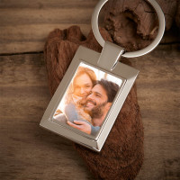 Personalised Husband Photo Upload Metal Keyring