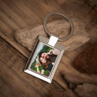 Personalised Husband Photo Upload Metal Keyring