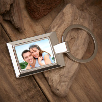 Personalised Wife Photo Upload Metal Keyring