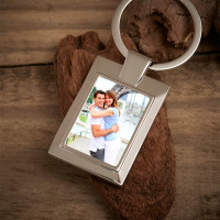 Personalised Wife Photo Upload Metal Keyring