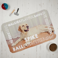 Dog Word Border Photo Blanket