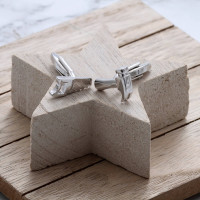 personalised Hammer and Saw Cufflinks Gift Set