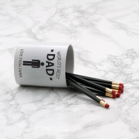 personalised best dad pen pot