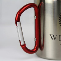 personalised Wreath Monogram Carabiner Mug