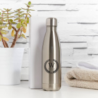 Personalised Wreath Monogram Water Bottle