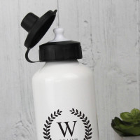 Personalised 600ml white water bottle