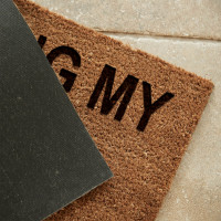 personalised Ring My Bell Coir Doormat