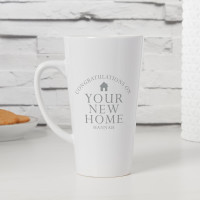 personalised Your New Home Tall Latte Mug