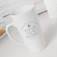 personalised Your New Home Tall Latte Mug