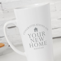 personalised Your New Home Tall Latte Mug