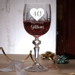 40th Ruby Anniversary Goblet