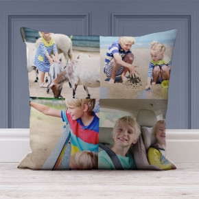 2x2 Collage Cushion (White) 18x18"