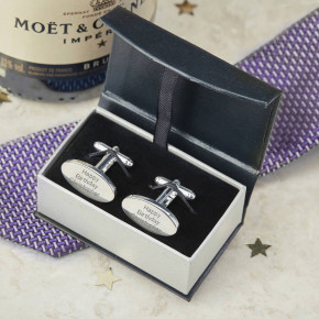 Personalised Oval Cufflinks