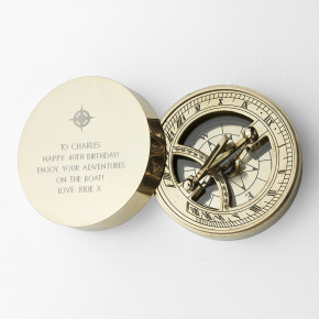 40th Brass Nautical Sundial Compass