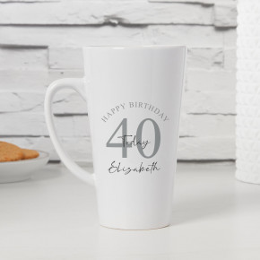  40th Birthday Today Tall Latte Mug
