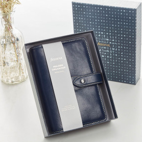  Filofax Malden 2024 Leather Organiser Navy