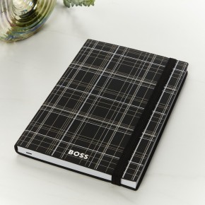 Hugo Boss Checkered Black A5 Notebook