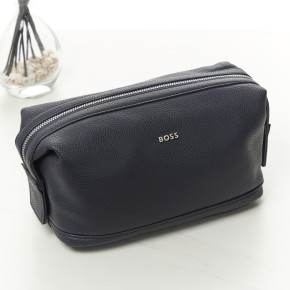 Hugo Boss Classic Navy Grained Toiletry Bag