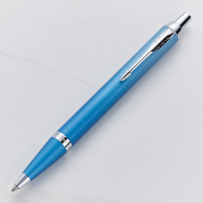 Parker IM Rituals Blue Chrome Trim Ballpoint Pen 